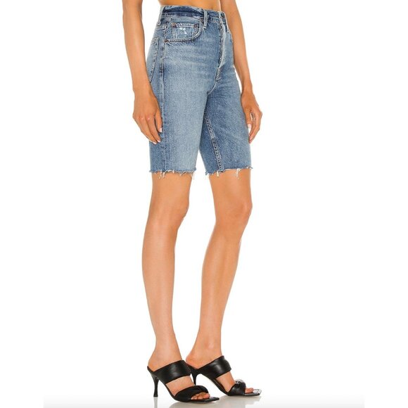 Agolde 90's Pinch Waist Short High Rise Straight Leg in Marquee Size 28 - Picture 3 of 7